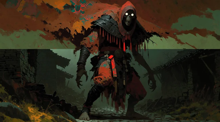 A High-concept Digital Painting Featuring An Abstract Figure...