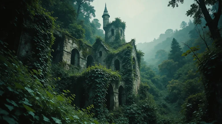 Nature, Zidiusart, Dreamy Pastel Landscape, Abandoned Mediev...