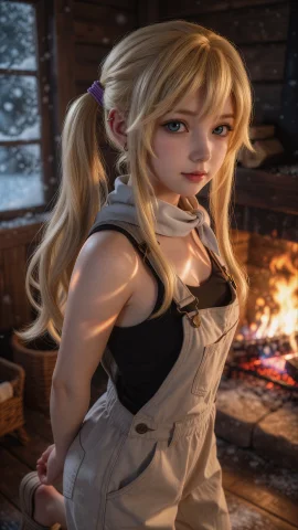 Winry Rockbell,8k23 — Stable Diffusion AI Prompt: 温莉·洛克贝尔(Winry Rockbell),高清写实风格、细节锐利、肌肤纹理逼真、光影柔美、超...