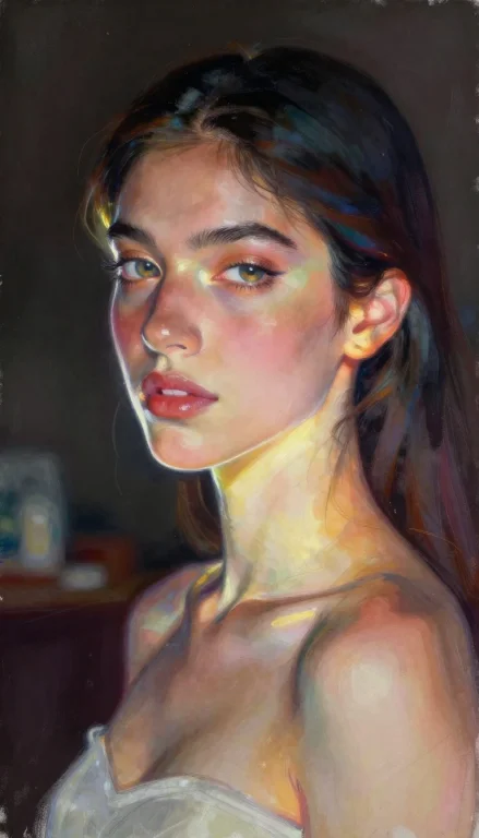 Detailed Gouache Painting  Modern Styles, Stylized Fantasy I...
