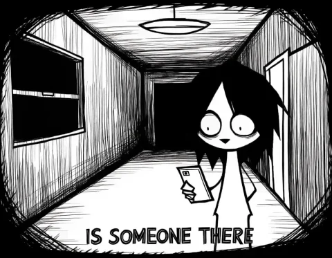 Nosleep666, Monochrome, Sketch, 1girl, Niaics, Holding A Pho... — Stable Diffusion AI Prompt: @nosleep666, monochrome, sketch, 1girl, niaics, holding a phone, hallway, dark r...