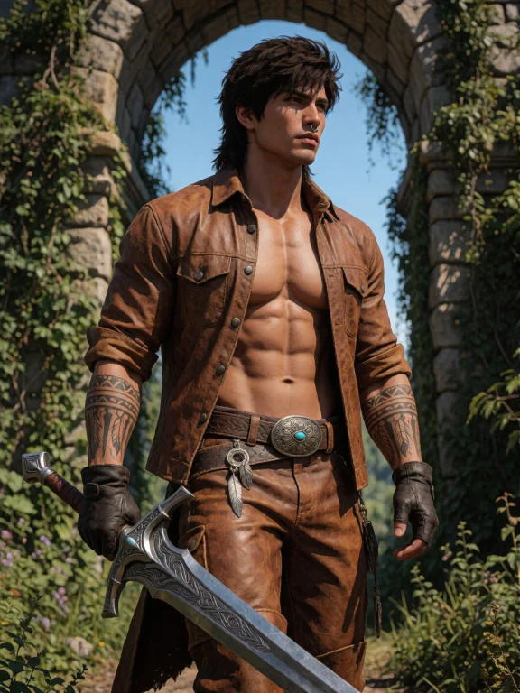Photography Of A Very Muscular Handsome 26-year-old Indigeno...
