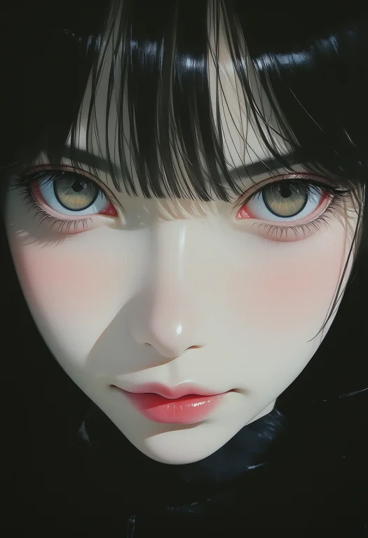 N8t-ru A Close-up Of A Womans Face Looking At The Viewer, Wi...