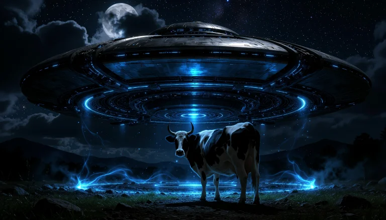 A Spectacular Cinematic Photorealistic Surreal Nighttime Sce...