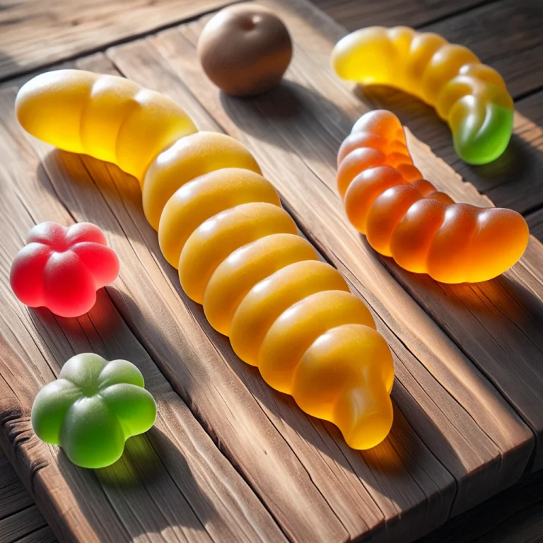 Gummymorph, A Single Yellow Banana Gummy In The Center, Flan...