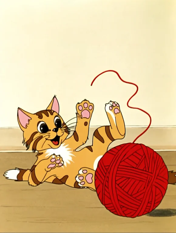 Soyuzmultfilmstyle, A Close-up Shot Of A Small, Cute Domesti...