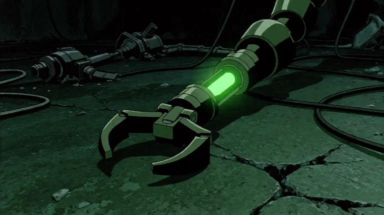 Anmtrx2003, A Mechanical, Segmented Appendage With A Glowing...