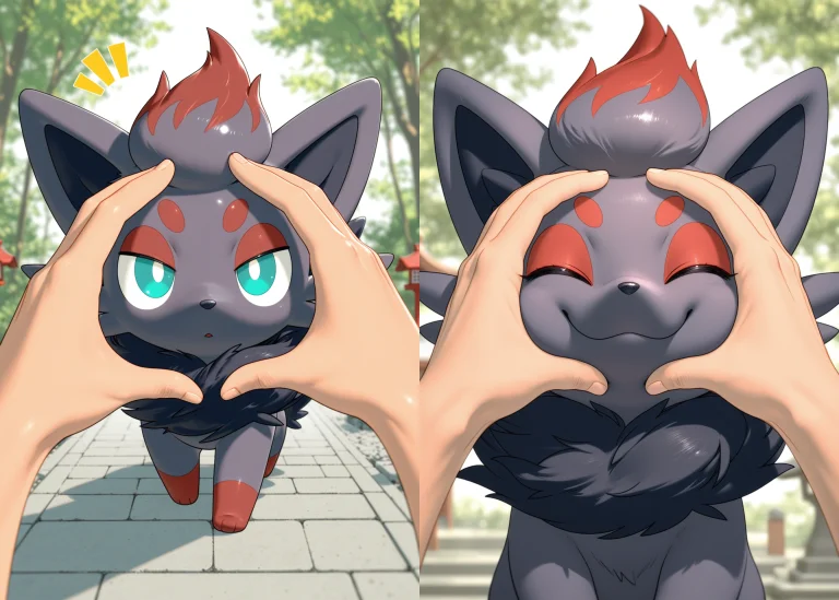 Solo Focus, No Humans, Zorua, Snoot Challenge1.2, Looking At...