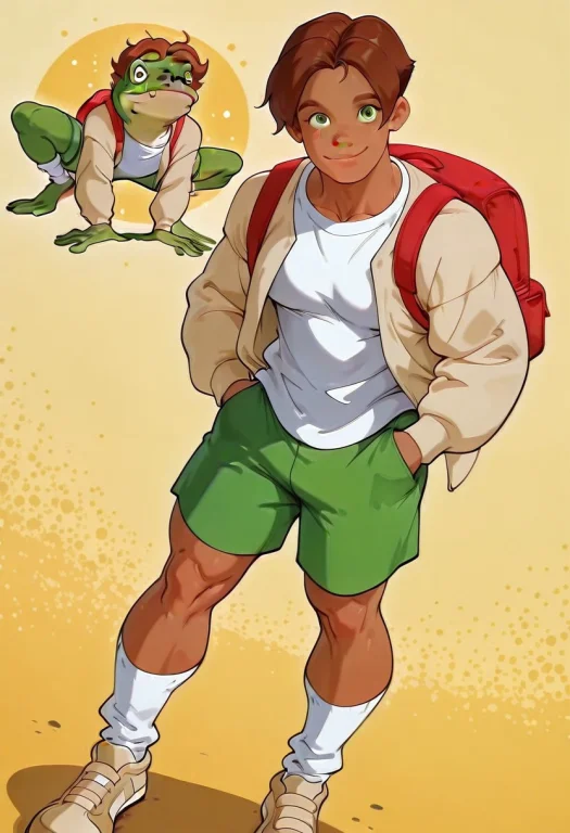 Digital Illustration, Semi Realistic Style, Cel Shading, Ani...