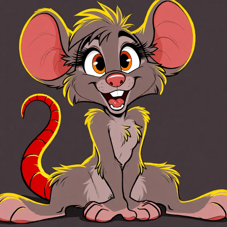 Loonylynx, A Cartoon Mouse With Large, Round Ears That Are P...