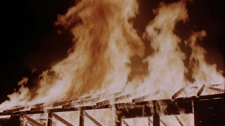 Lstsmr2003, A Massive Fire Rages Through A Wooden Structure,...