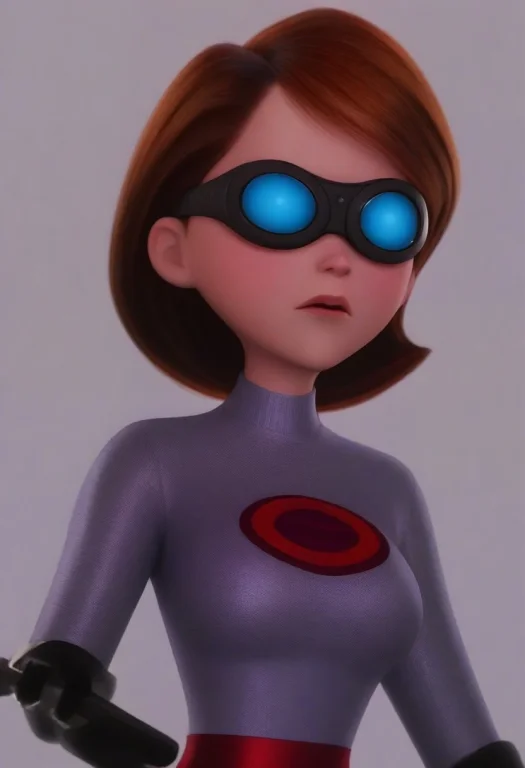 Screenslaver Goggles, Solo, Helen Parr, 3d, Blank Background