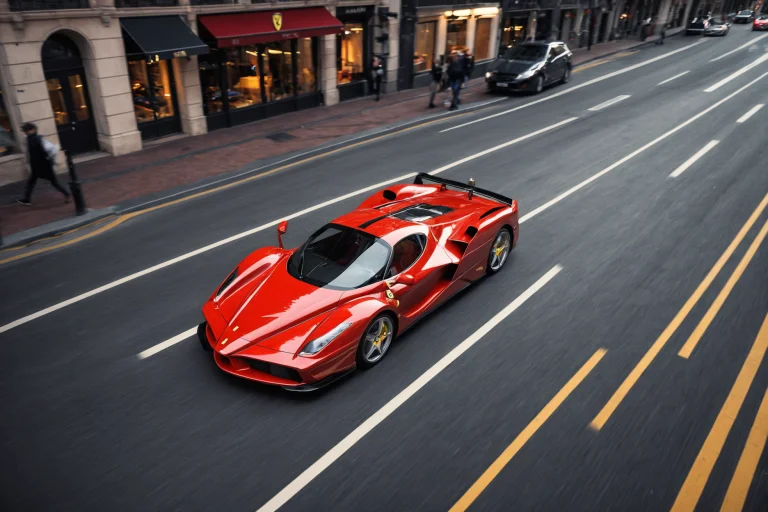 Long Exposure Photo Of The Ferrari Enzo Enzo Is A Supercar W...