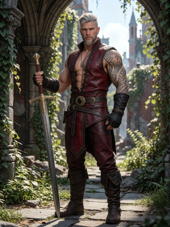 Photography Of A Very Muscular Handsome 30-year-old Scandina...