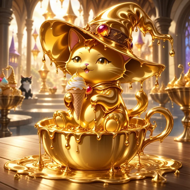 Liquidgoldmorph, Dripping, Made Of Liquid Gold, Molten Gold...