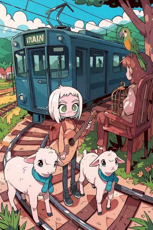 Carles Dalmau. A Whimsical, Fantastical Scene Where A Small,...