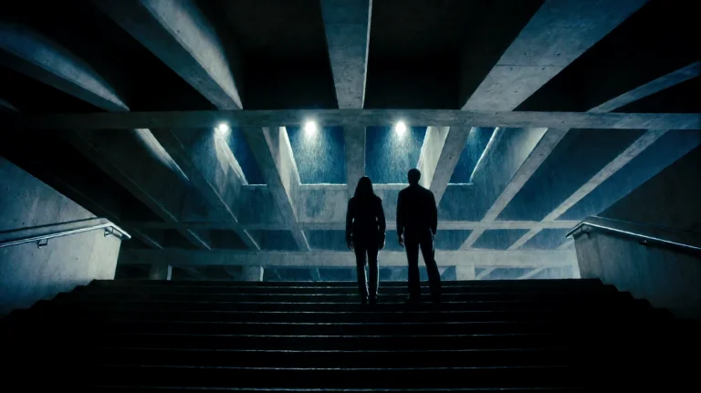 Undrwrldaw2012, Two Silhouetted Figures Stand Side By Side O...