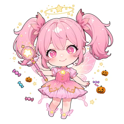 Best Quality, Safe, Chibi, 1girl, Luluprime, Pink Hair In Tw... — Stable Diffusion AI Prompt: best quality, safe, chibi, 1girl, lulu_prime, pink hair in twin ponytails, pink...