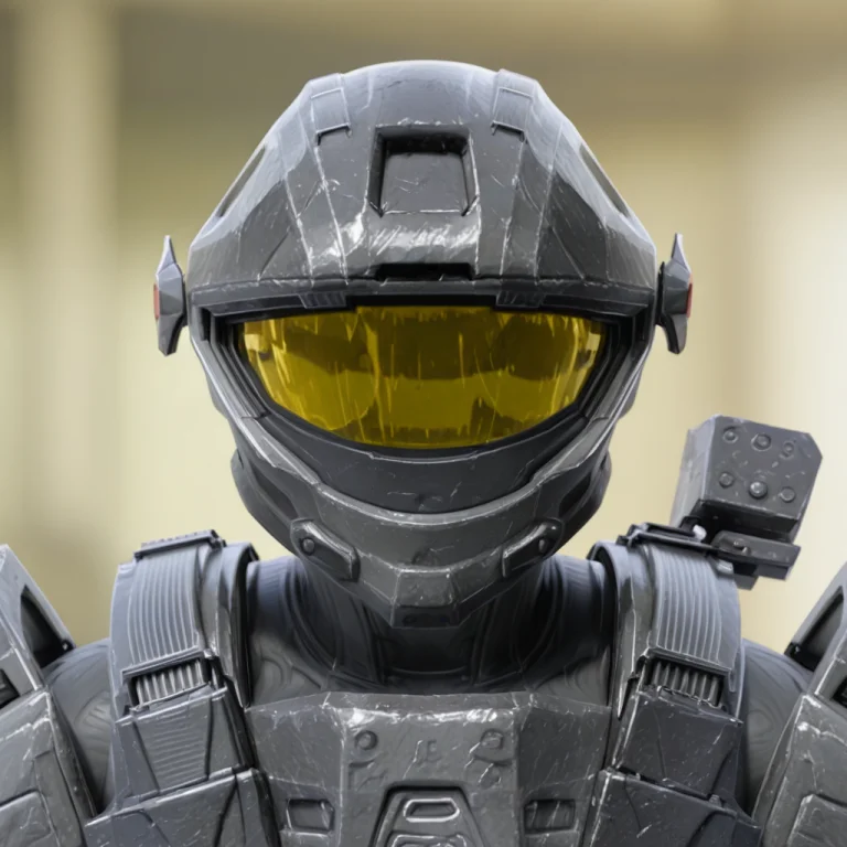Halrrec,armor, Helmet,visor, Front View,portrait,