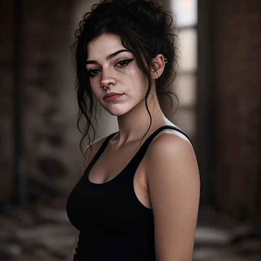 Mvoss Three-quarter Portrait In An Industrial Room, Black Ta...