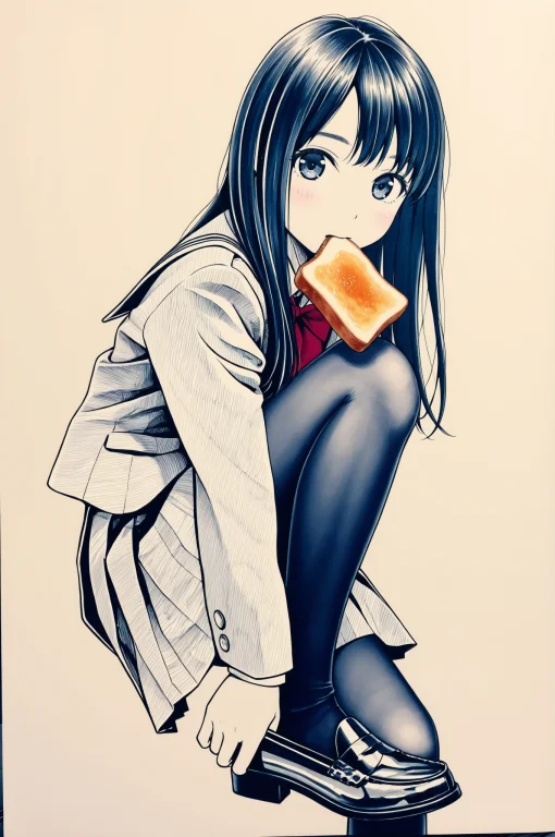 Break Break Break Solo, 1girl, School Uniform, Break Looking...