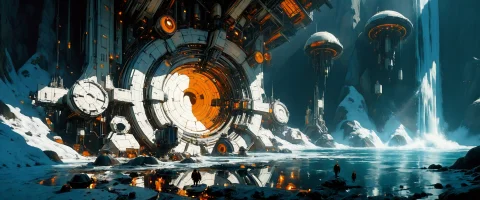 Lazypos, No Humans,scifi, Sf, Scenery, Science Fiction, Scif... — Stable Diffusion AI Prompt: lazypos, no humans,scifi, sf, scenery, science fiction, scifi_super_structure, s...