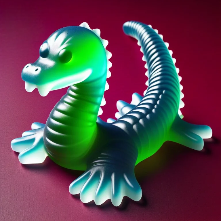 The Lock Ness Monster, But It Is Turned Into A Winegum Gummy...