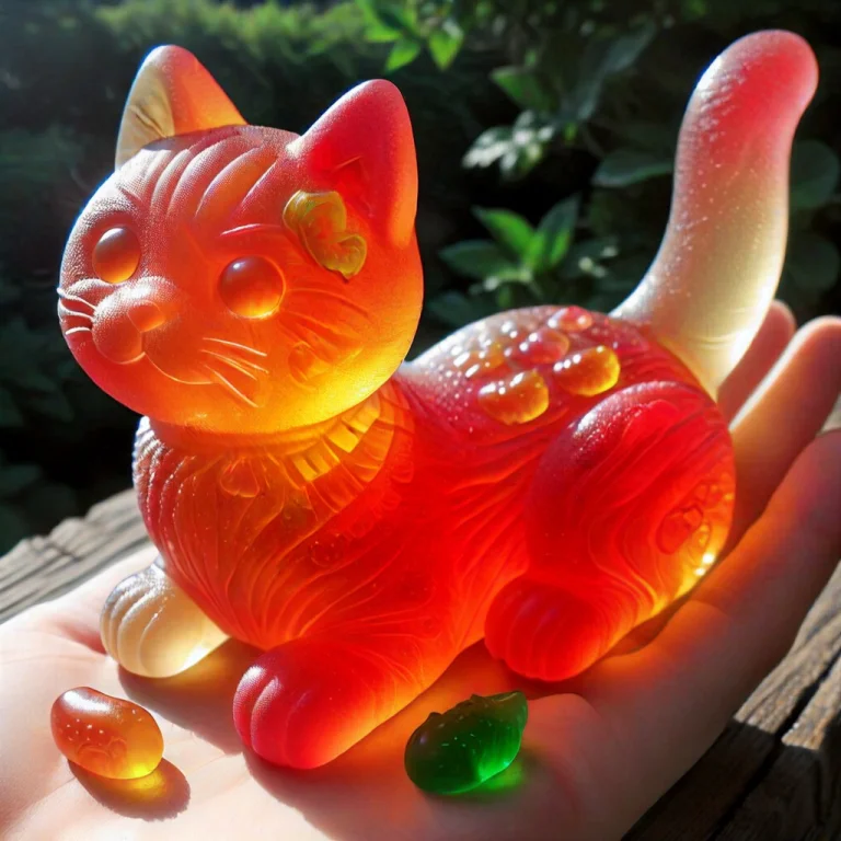 Gummymorph, Masterpiece, Ultra Detailed, Cat Made Of Gummy,...