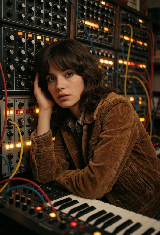 Cassette Futurism, A Stunning Woman With A 1970s Shag Haircu...