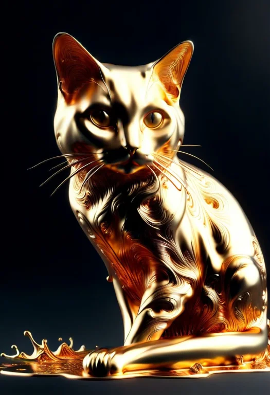 Intricate, Detailed, Cat1.5, Liquidgoldmorph
