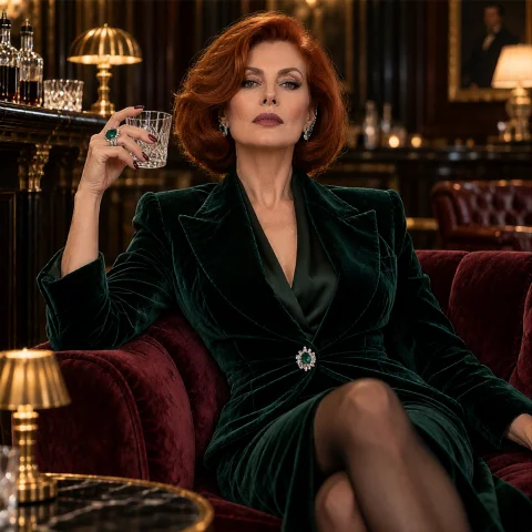 Loralux391,lux39,a Photo Of A Woman, Glamorous Pose Seated O... — Stable Diffusion AI Prompt: ,Lux39,A photo of a woman, glamorous pose seated on a velvet sofa in an upscale...