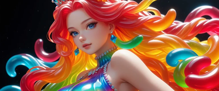 Gummymorph Off Center Portrait, Cute Queen, Female, Gummy Qu...