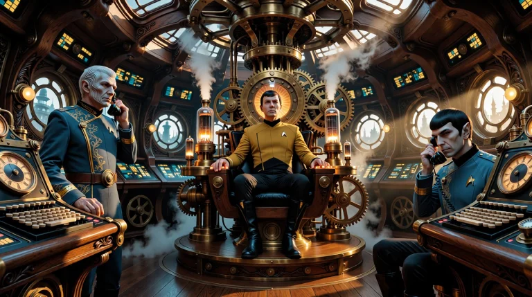 Hyper-realistic Cinematic Wide Shot Of A Reimagined Star Tre...