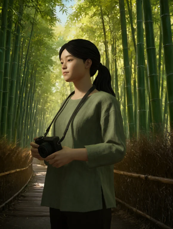 Ckiiistyle, Full-body Portrait Shot, A 3d Render Of A Serene...