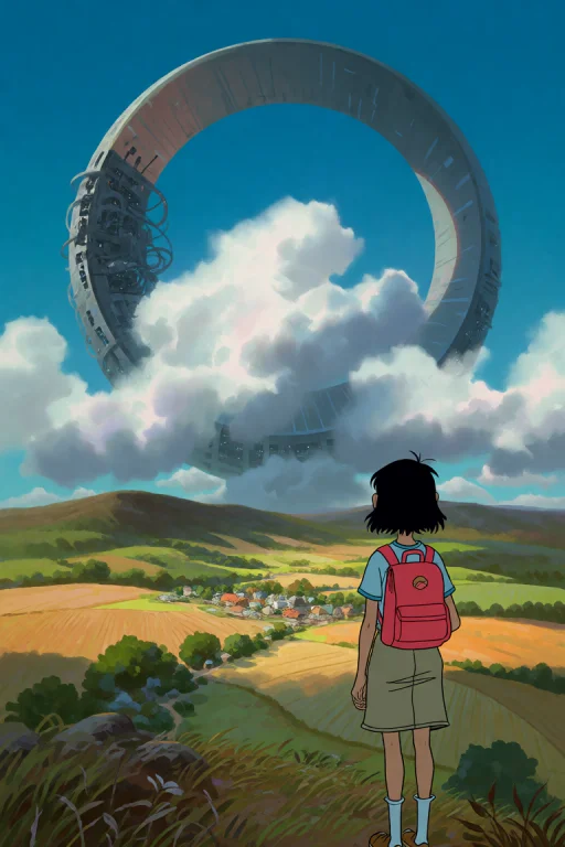 A Jamiehewlett Style Illustration Of A Breathtaking Scene Wh...
