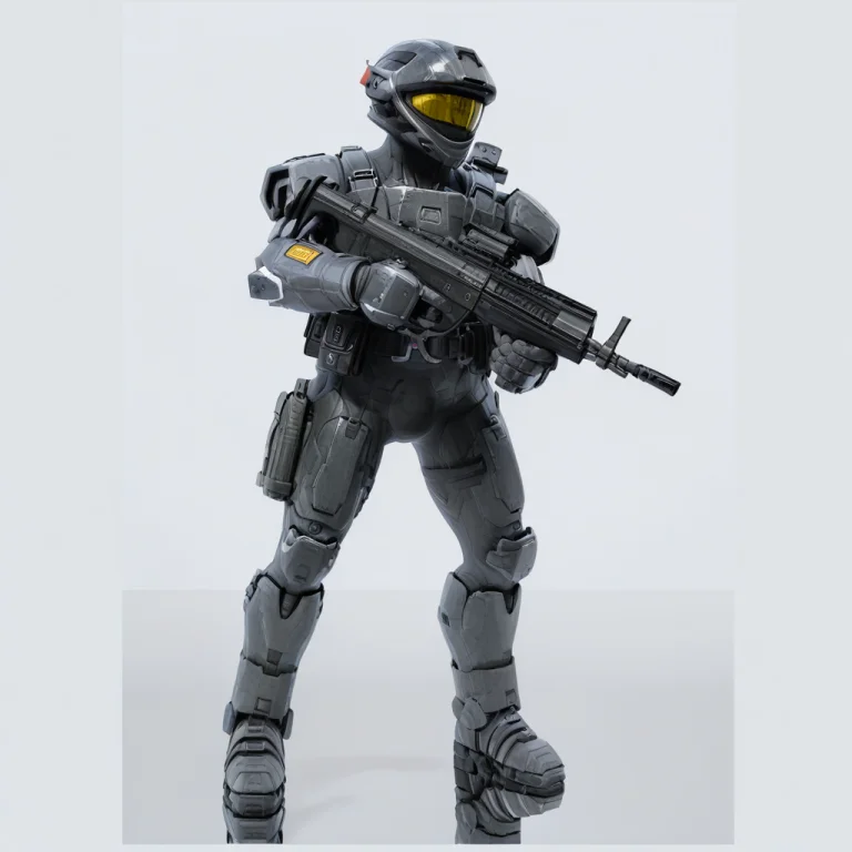 Halrrec,armor, Helmet,visor, Belt Pouches,shoulderlauncher,h...