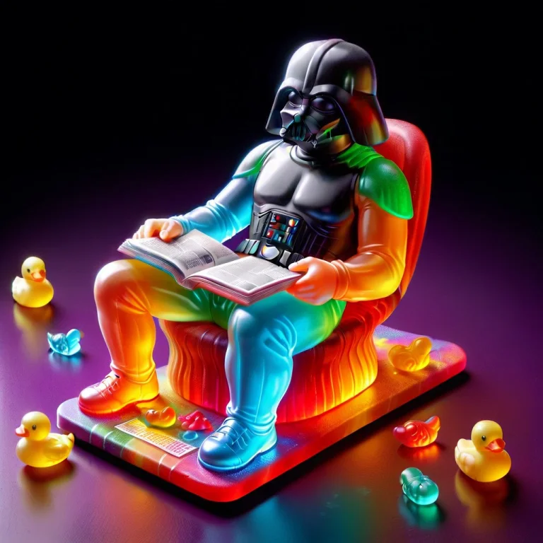 Gummymorph, Pys-xl, Mad-mtrx, Glowing, A Gummy Darth Vader S...