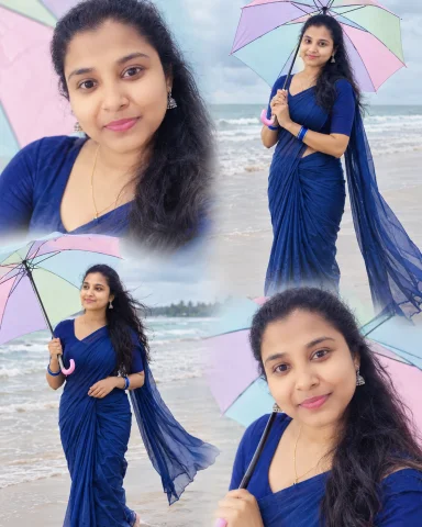 Girl's Saree photo-shoot — GPT Image AI Prompt: Create an ultra-realistic, cinematic 4K photoshoot collage of a beautiful Sri La...