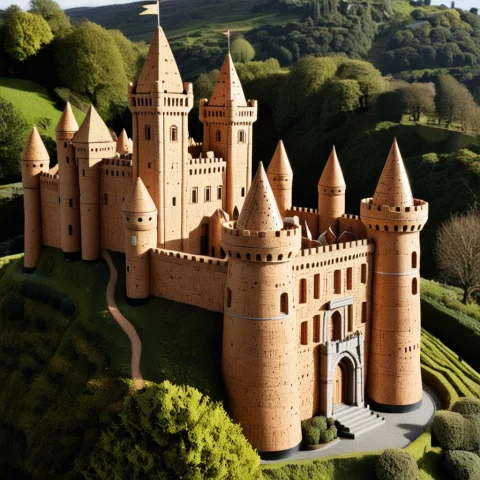 Masterpiece, Corkworld, Amazing Cork Castle On The Hill — SDXL AI Prompt: masterpiece, corkworld, amazing cork castle on the hill