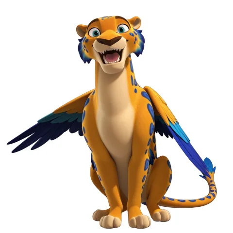 Skylar, Sky1ar, Male, Jaguar, Orange Skin Fur, Blue Spots, B... — Stable Diffusion AI Prompt: Skylar, Sky1ar, male, jaguar, orange skin fur, blue spots, beige muzzle, ivory b...