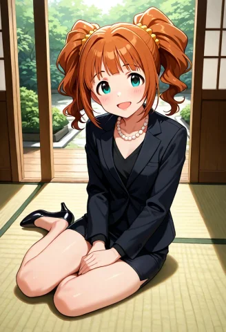 Masterpiece, 1girl, Idolmaster, Takatsuki Yayoi, Black Penci... — Stable Diffusion AI Prompt: (masterpiece), 1girl, idolmaster, takatsuki yayoi, black pencil skirt, black pum...