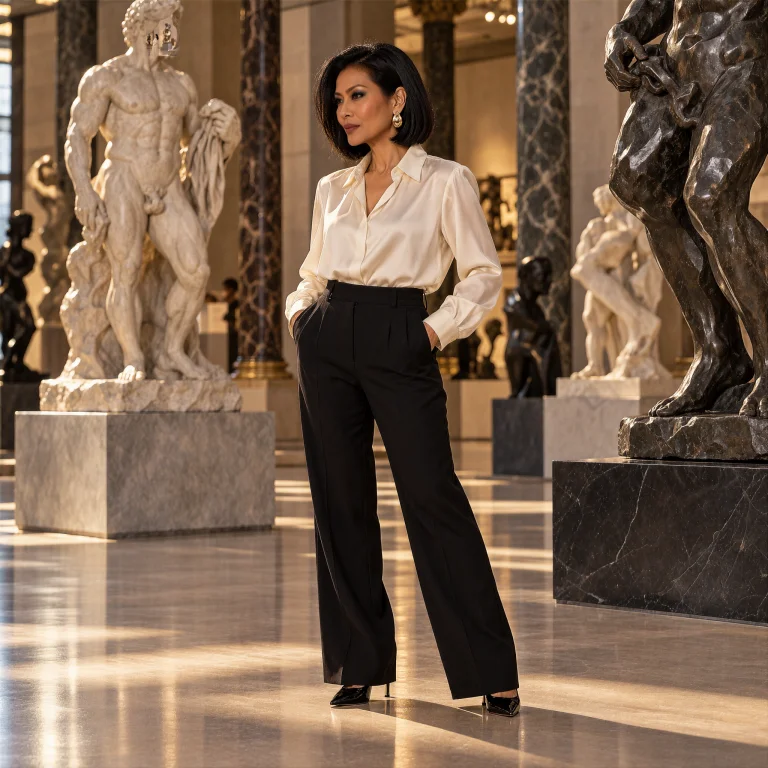 Loralux481,a Photo Of A Woman, Poised In A Grand Museum Gall...