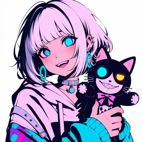 P5style, Glitch Art, Enlarged Pixels, Masterpiece, High Qual... — Stable Diffusion AI Prompt: P5style, glitch art, enlarged pixels, (masterpiece, high quality:1.2), anime sty...