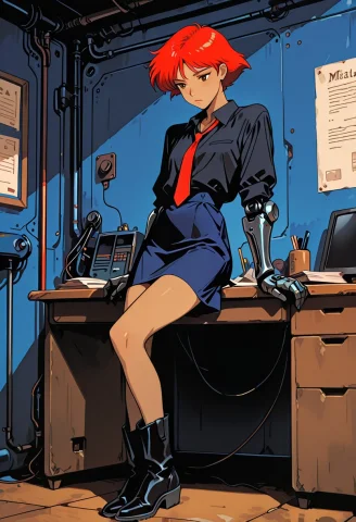 Office, Desk,, , ,, Athletic, ,small Chest,,,, 1girl, Solo,... — Stable Diffusion AI Prompt: office, desk,, , ,, athletic, ,small chest,,,, 1girl, solo, , , , , CBEdna, red...