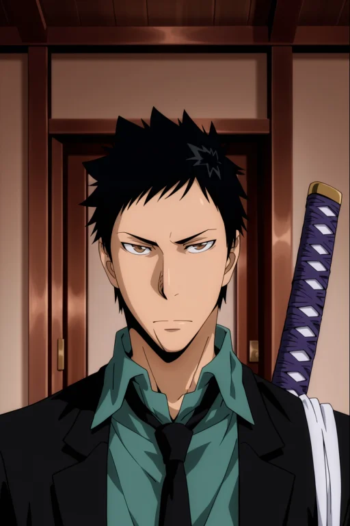 Yamtyl, Black Hair, Brown Eyes, Anime Coloring, Scar On Chin...