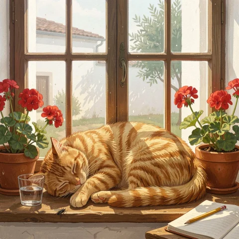 Masterpiece, Best Quality, Very Aesthetic, Zidiusart A Gouac... — FLUX AI Prompt: masterpiece, best quality, very aesthetic, zidiusArt A gouache painting of a hot...