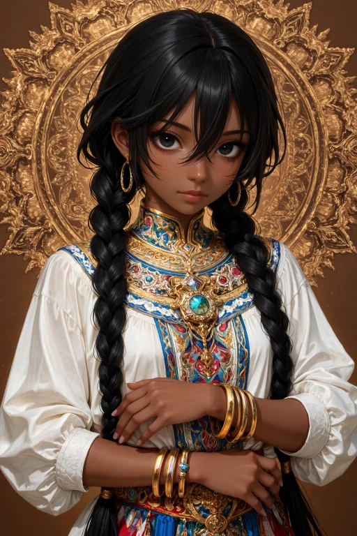 Masterpiece, Best Quality, Highly Detailed, Intricate, 1girl...