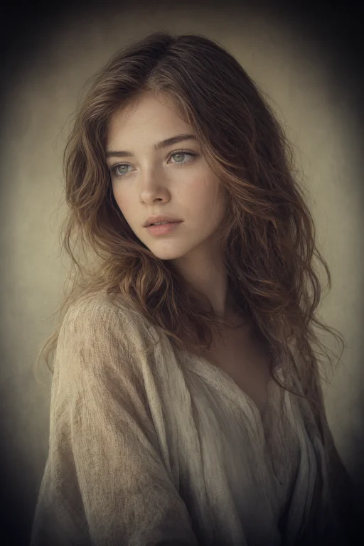 Cinematic Film Still Sean Archer Style, Young Woman With Hon...