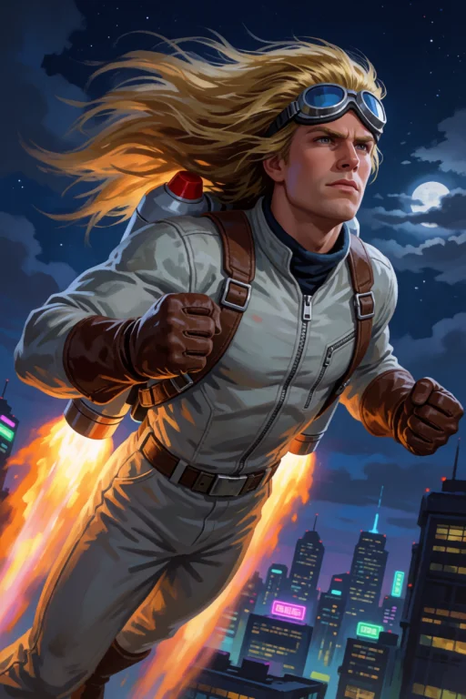 Jet Male  Close-up Aerial Pilot A Dynamic Male Aerial Combat...