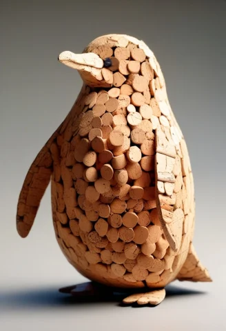 Penguin Made Of Cork, Hires, High Detail, Depth Of Field, Ma... — SDXL AI Prompt: Penguin made of cork, hires, high detail, depth of field, masterpiece